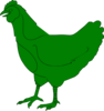Green Chicken Clip Art