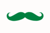 Green Mustache Clip Art
