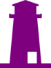 Purple Lighthouse Clip Art