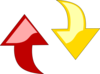 Refresh Red Yellow Clip Art