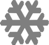 Grey Snow Flake Clip Art