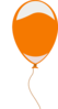 Orange Baloon Clip Art