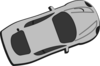 Gray Car - Top View - 20 Clip Art