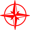 Red Compass 3 Clip Art