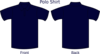 Dark Blue T Shirt Polo Clip Art