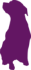 Purple Dog Clip Art