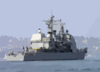 The Guided Missile Cruiser Uss Valley Forge (cg 50), Heads Out Of The San Diego Bay To Begin Their Regularly Scheduled Six-month Deployment. Clip Art