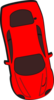 Red Car - Top View - 280 Clip Art