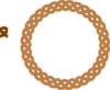 Brown Circle Frame Braid Clip Art
