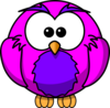Pink And Purple Hoot Clip Art