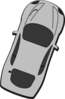 Gray Car - Top View - 70 Clip Art