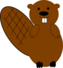 Beaver Black Brown Clip Art