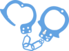 Handcuffs Light Blue Clip Art