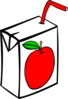 Apple Juice Carton  Clip Art