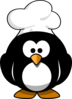 Penguin With Chef Hat Clip Art