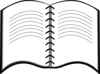 Open Book Symbol Clip Art