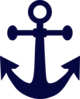 Anchor Navy Blue Clip Art