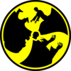 Zombie Radioactive Symbol Clip Art