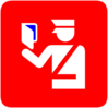 Immigration Police In Red Blue Visa Clip Art