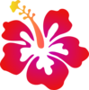 Hibiscus Red Clip Art