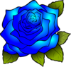 Blue Rose Clip Art