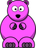 Pink Bear Clip Art