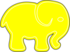 Elephantimage Yellow Clip Art