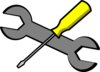 Screwdriver And Wrench Icon Clip Art