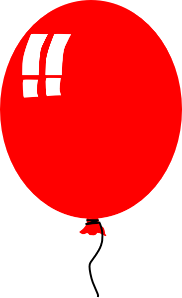 Red Balloon 2 Clip Art at Clker.com - vector clip art online, royalty free  & public domain