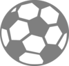 Gray Soccer Ball Clip Art