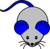 Grey Blue Mouse Clip Art