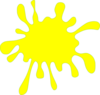 Splash Yellow Clip Art