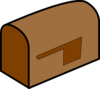Brown Mailbox Clip Art