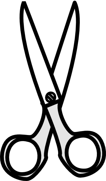 Black & White Scissors Clip Art at  - vector clip art