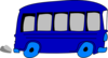 Blue Bus Clip Art