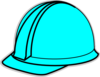 Turquoise Hard Hat Clip Art