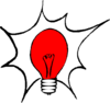 Red Light Bulb Clip Art