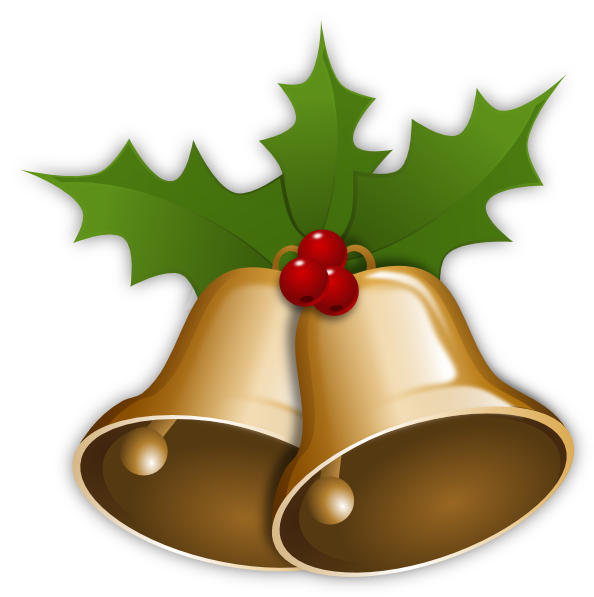 Christmas Bells With Holly Clip Art at Clker.com - vector clip art online,  royalty free & public domain