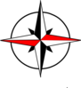 Red Black Compass Final Clip Art