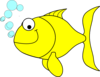 Fish-yellow Clip Art