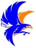 Orange Blue Falcon Clip Art
