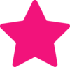 Pink Star Clip Art