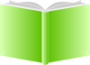 Openbook Green Covers Round Clip Art