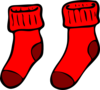 Socken Rot Clip Art