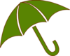 Green Umbrella Clip Art