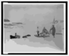 [lady Franklin Bay Expedition Members Lt. Lockwood, Sgt. Brainard, And Eskimo Leaving Conger, April] Clip Art