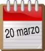 Marzo 20 Clip Art