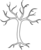 White Dead Tree Clip Art