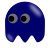 Pacman Ghost Left Looking Clip Art