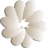 Shadow Flower Clip Art